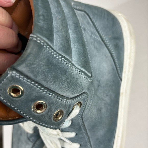 Grand Voyage/LA “Belmondo High”high-top sneakers in blue burnished Men’s 9.5 - Picture 11 of 16